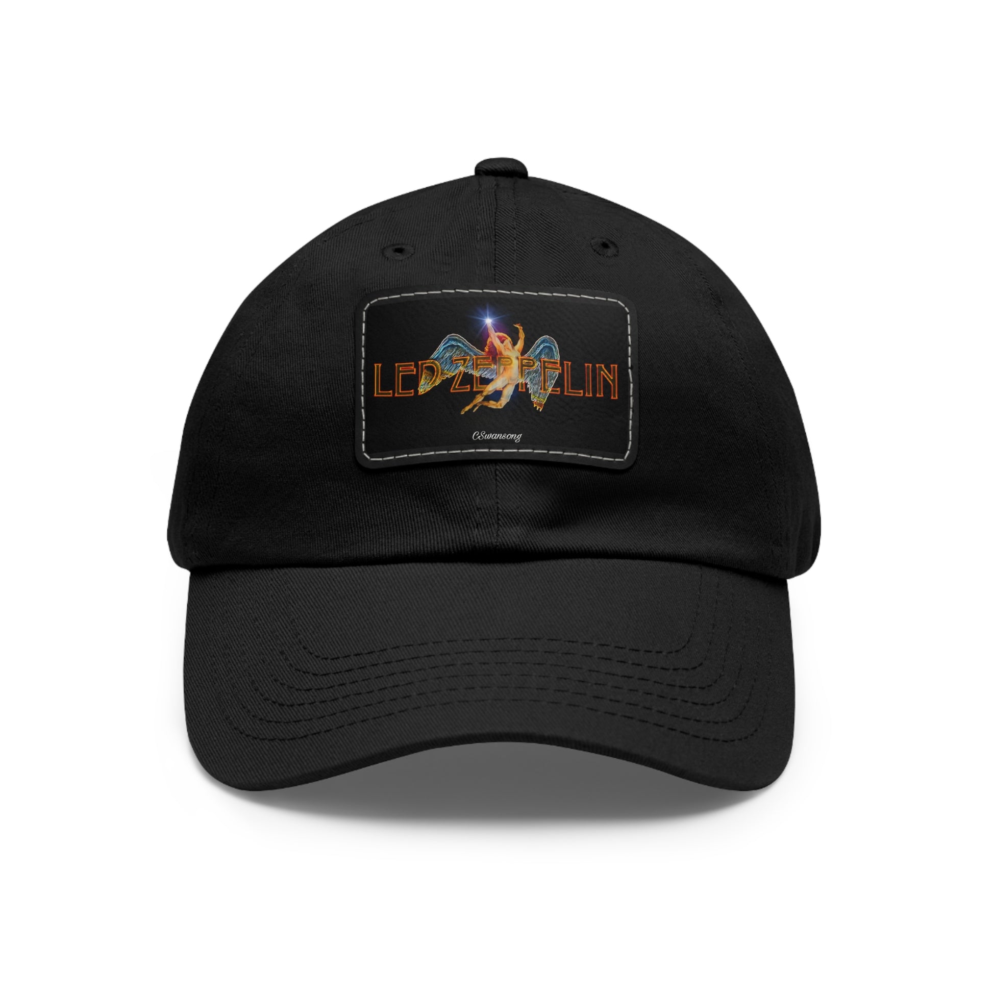 Led Zeppelin Swan Song Leather Patch Ball Cap