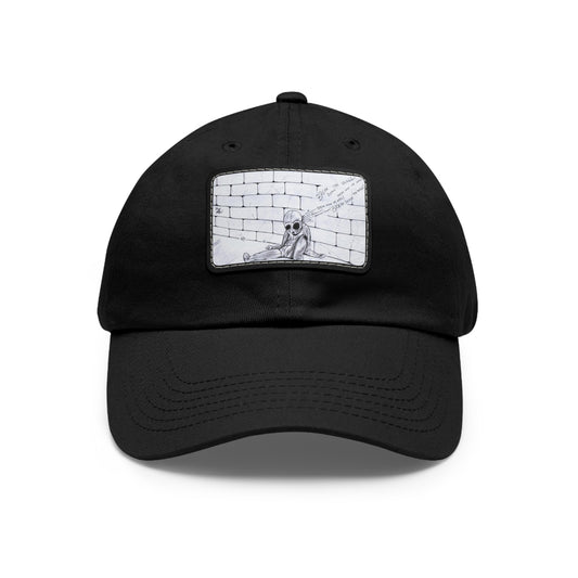 PINK FLOYD THE WALL BREAK DOWN THE WALL LEATHER PATCH BALL CAP