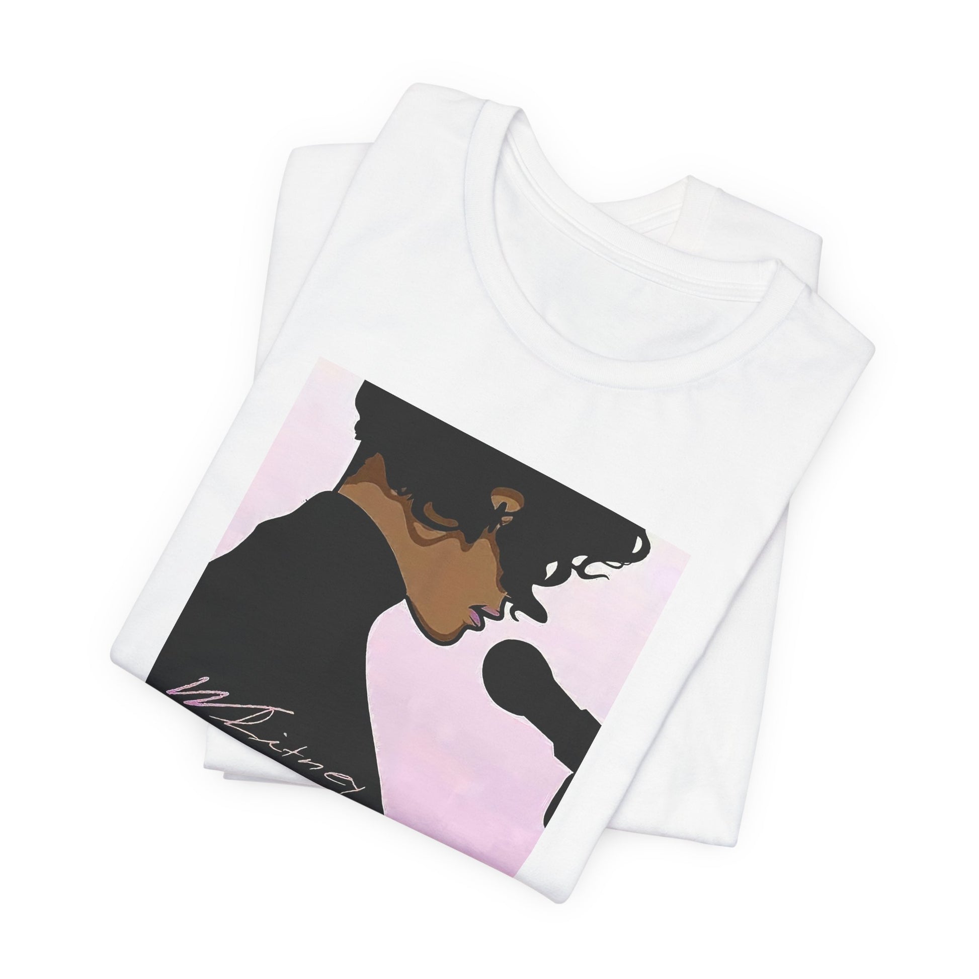 Whitney Houston White Cotton Tee