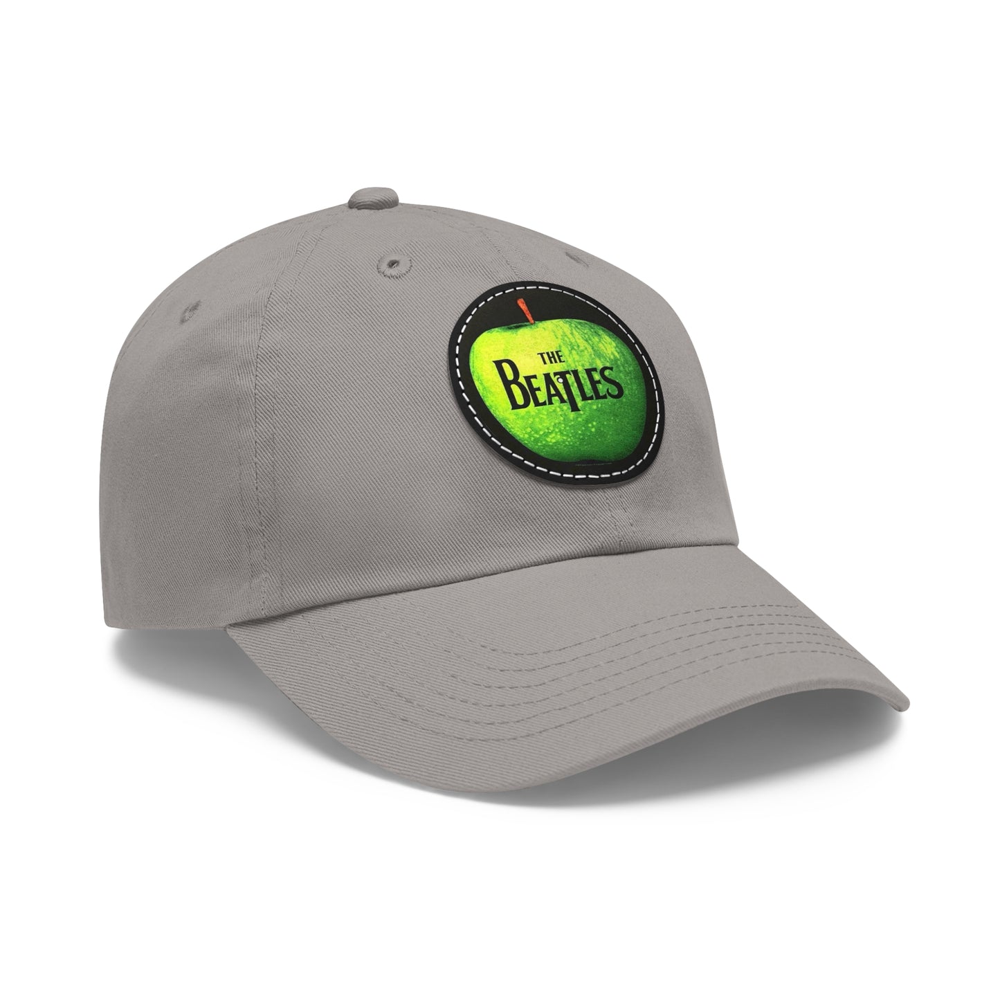 The Beatles Apple Logo Leather Patch Dad Cap