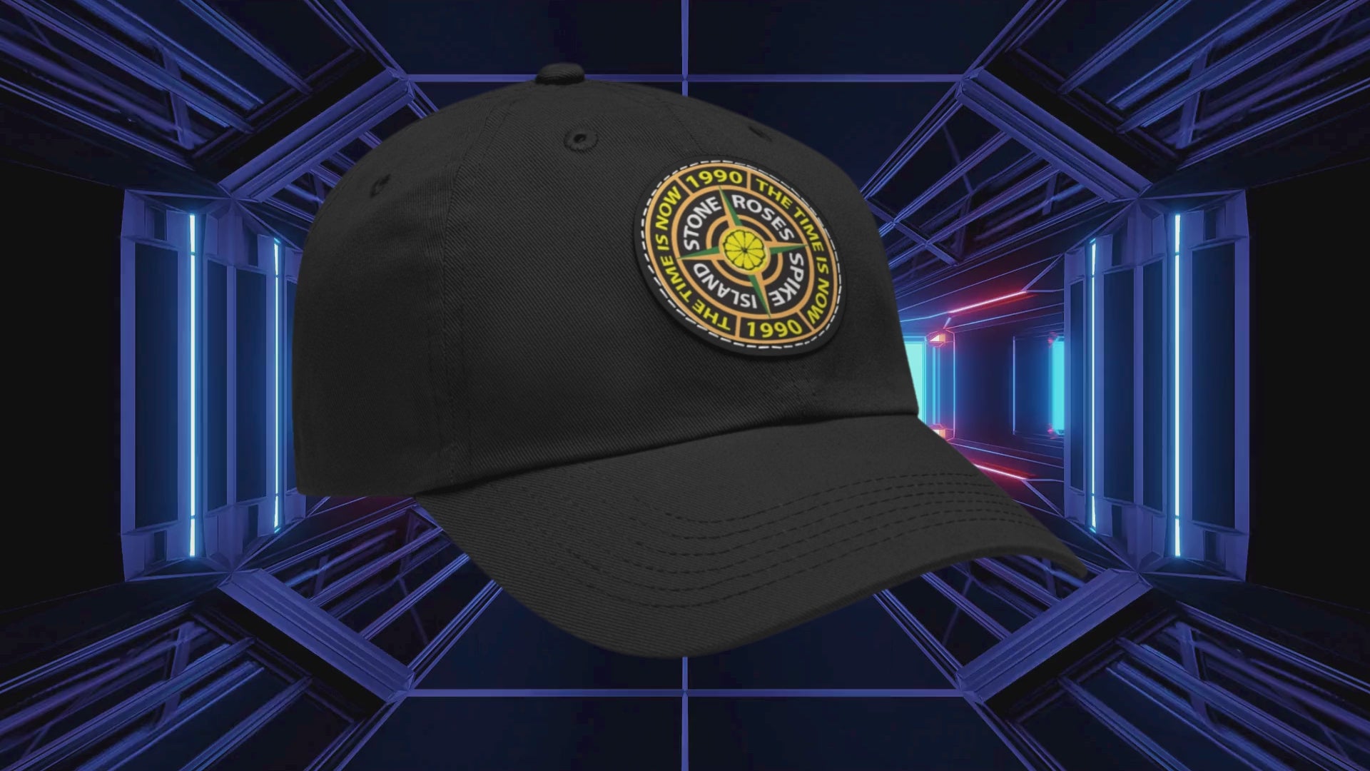 Stone Roses Spike island Leather Patch Cap