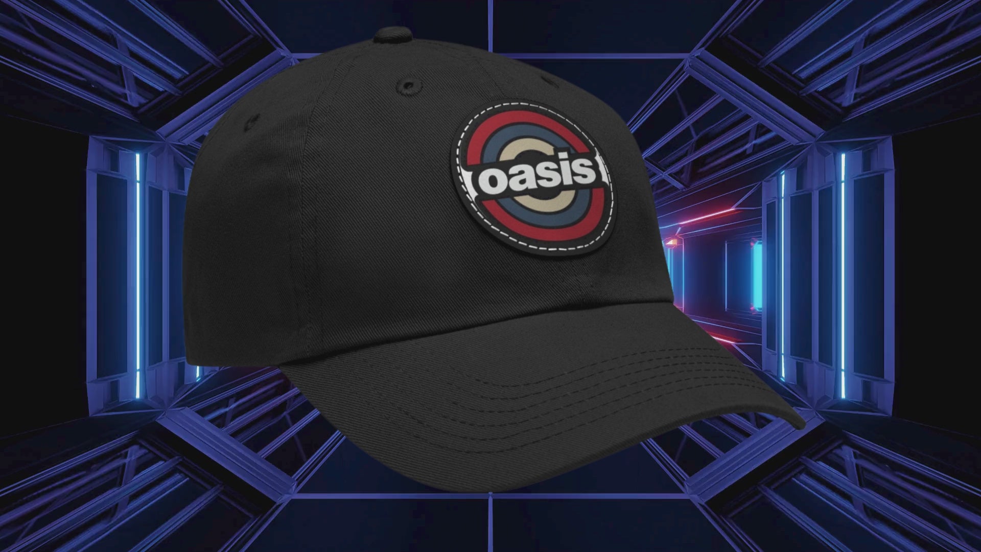Oasis Logo Leather Patch Ball Cap