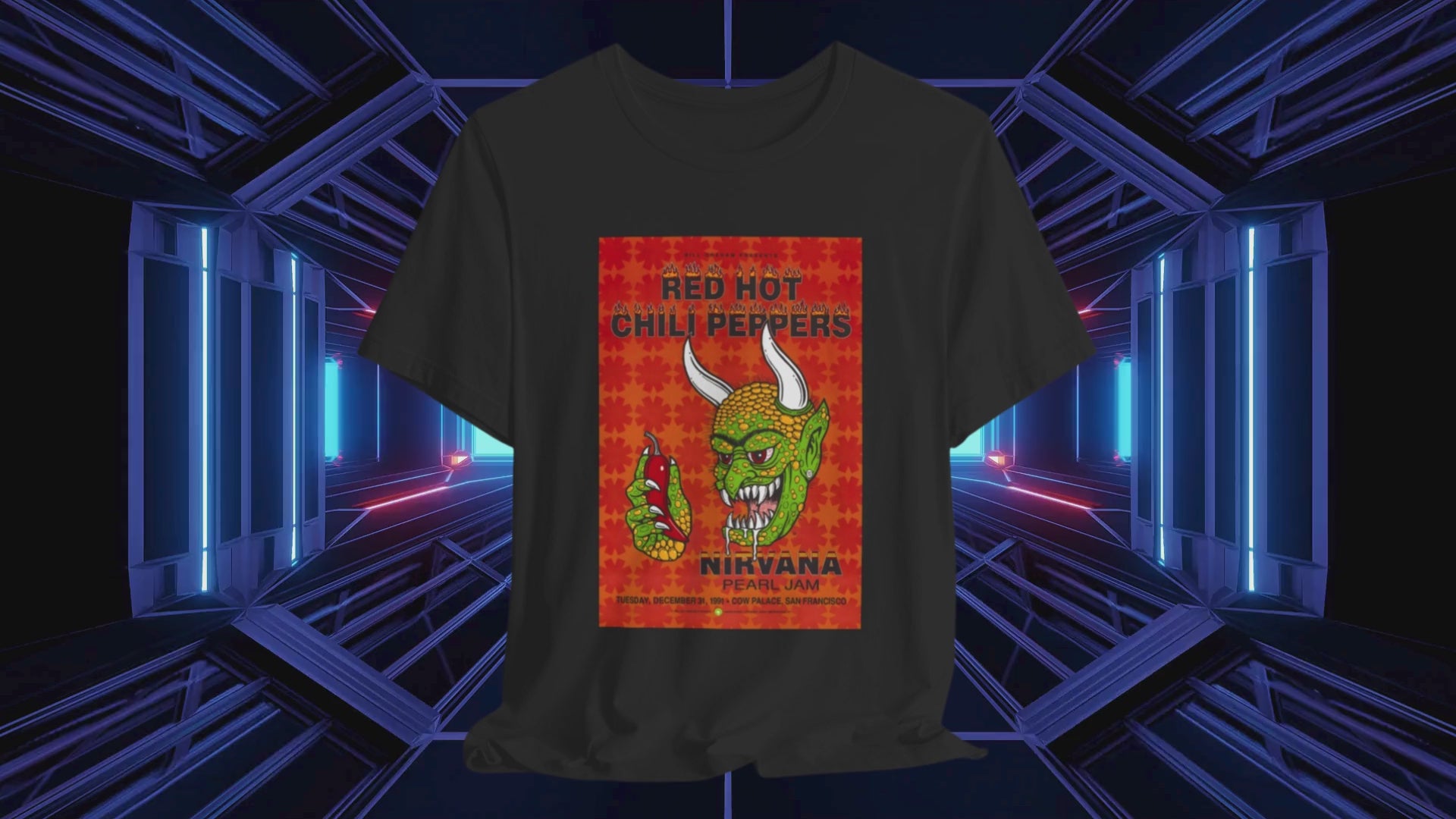 Red Hot Chili Peppers, Nirvana, Pearl Jam Tour Shirt