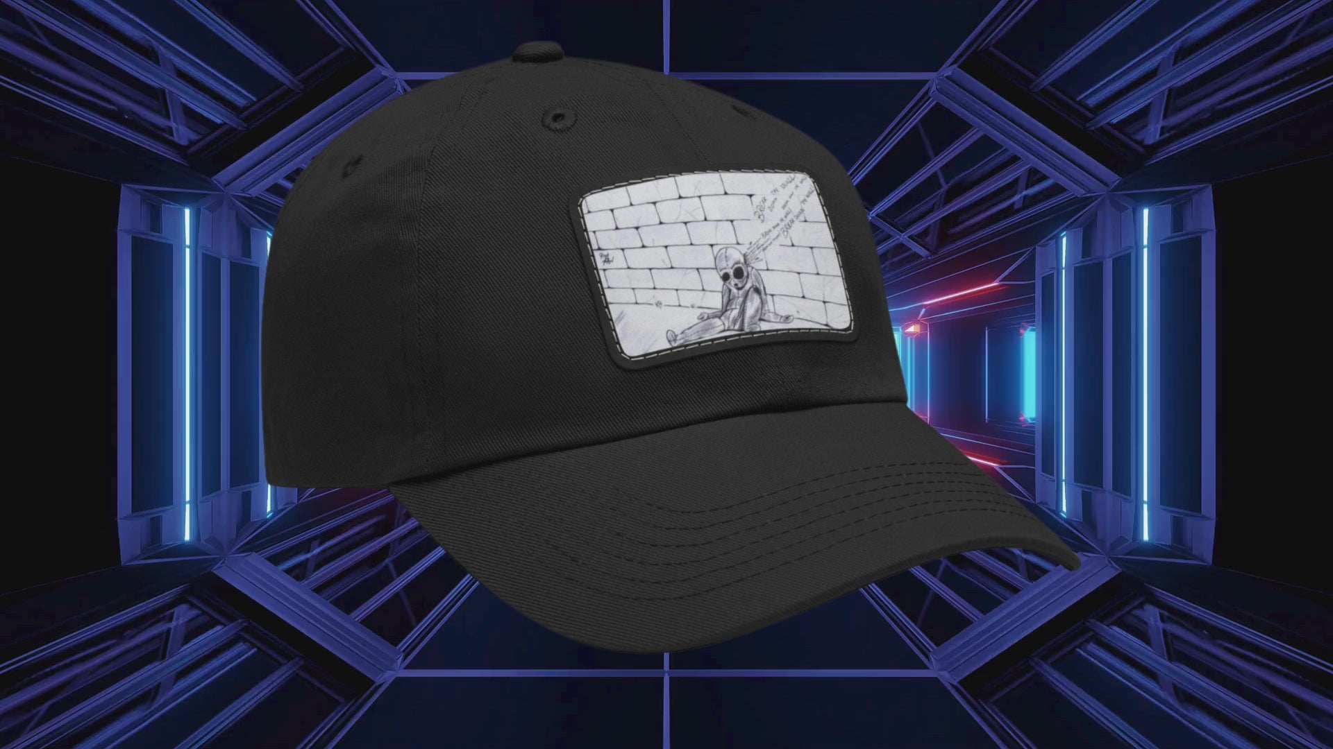 Pink Floyd Break Down the Wall Leather Patch Cap