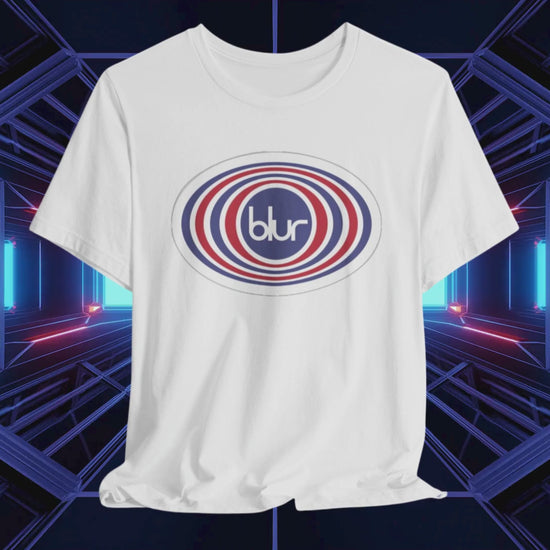 Blur White cotton Unisex Tee