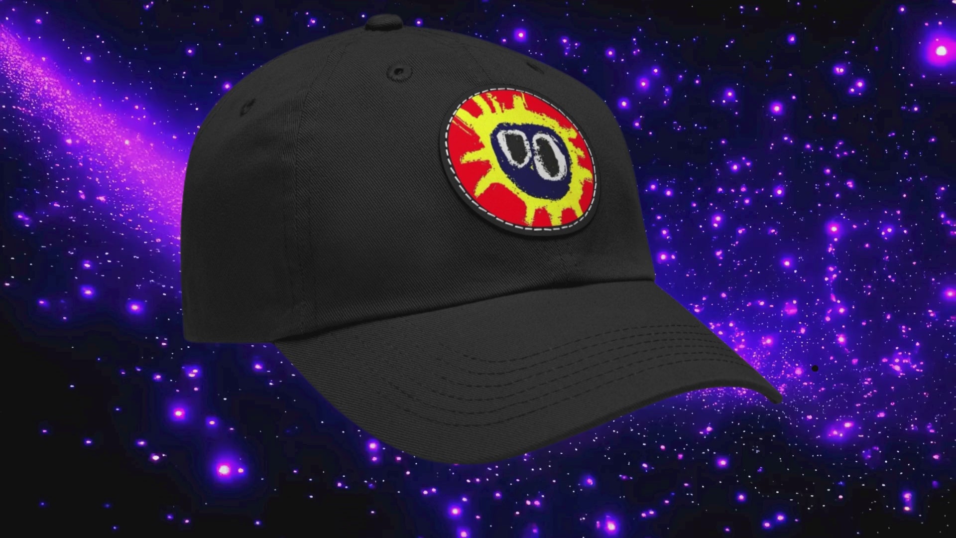 Primal Scream Screamadelica Leather Patch Cap