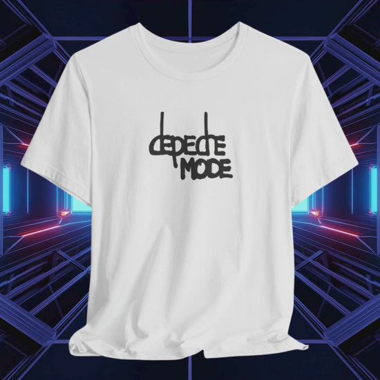 Depeche Mode Logo White Cotton Unisex T-shirt