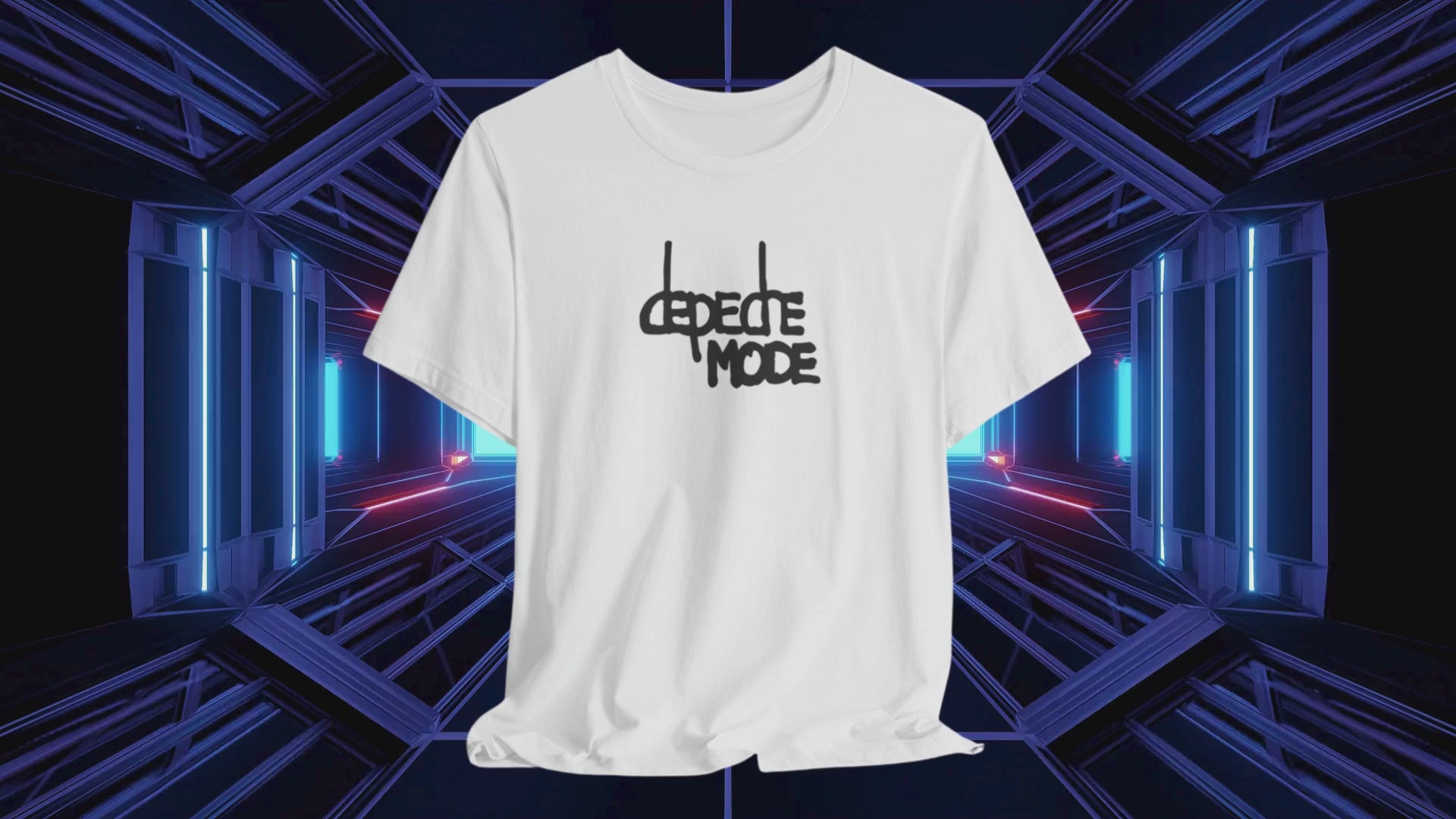 Depeche Mode Logo White Cotton Unisex T-shirt