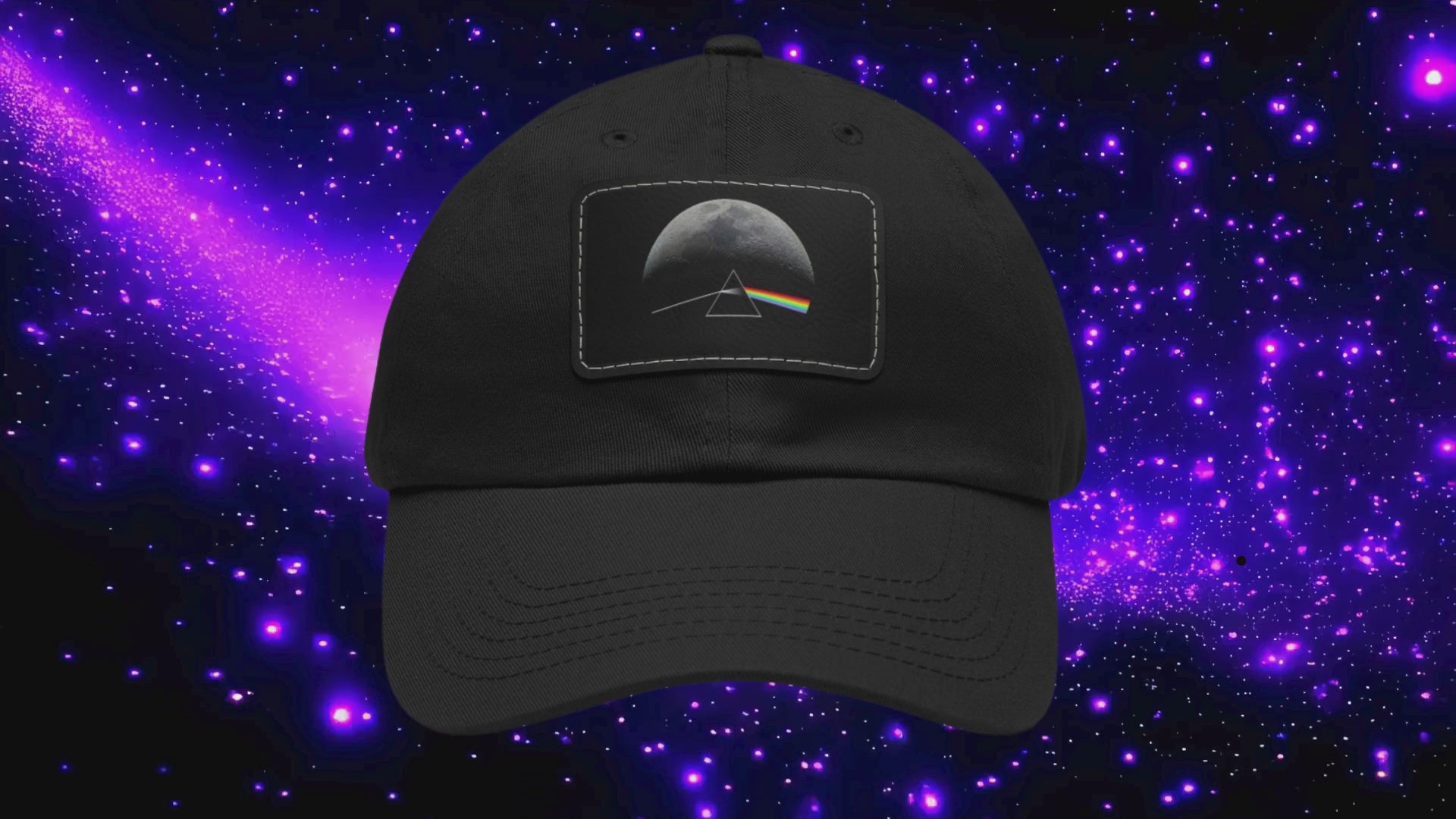 Pink Floyd Dark Side of the Moon Leather Patch Cap