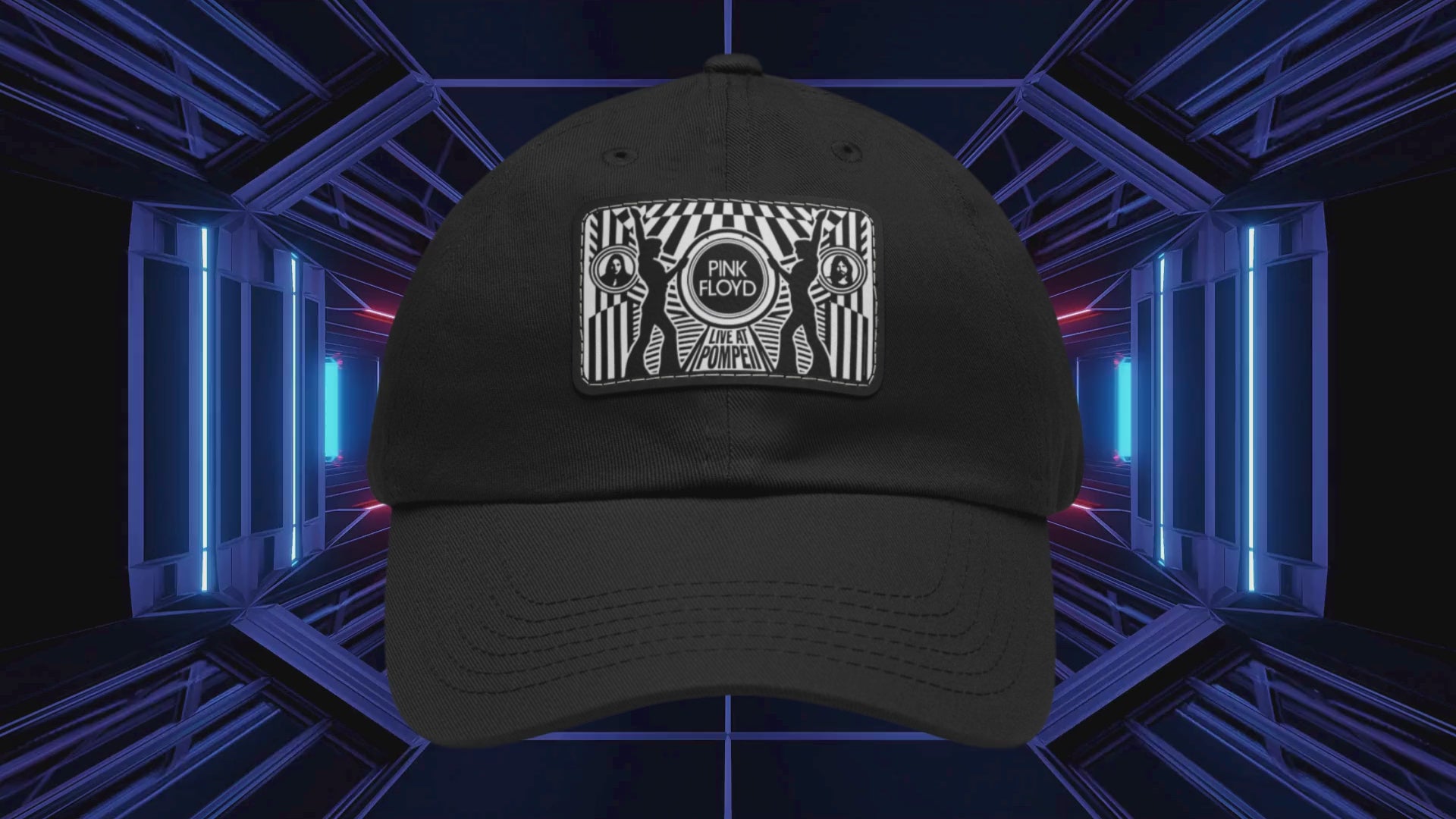Pink Floyd Pompeii Leather Patch Cap
