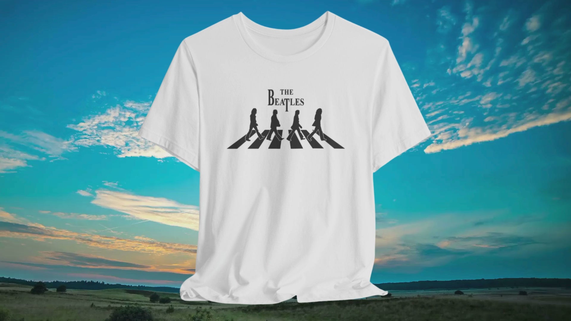The Beatles Abbey Road White Cotton Unisex T-shirt