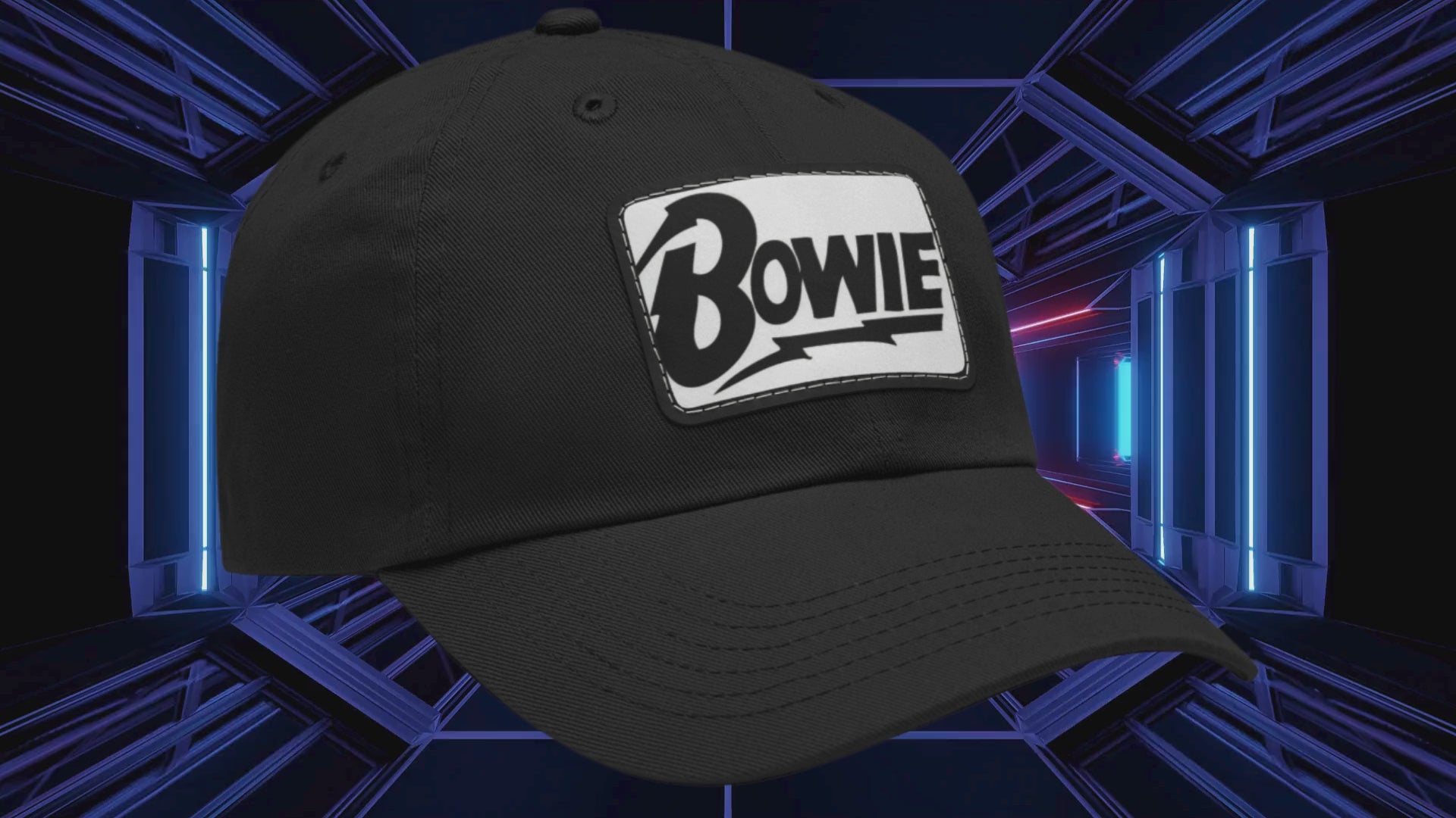 David Bowie Leather Patch Cap
