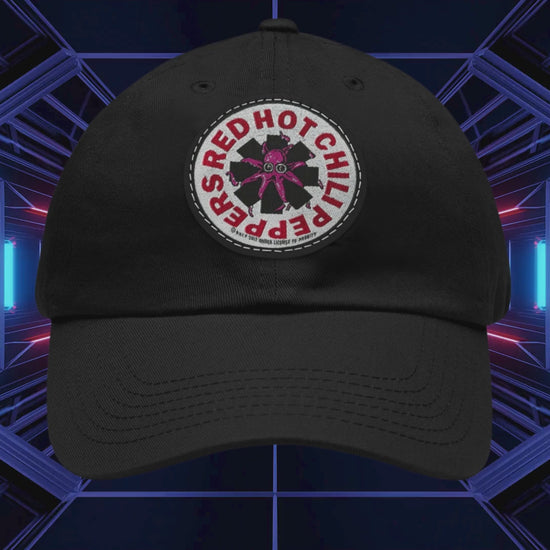 Red Hot Chili Peppers Logo Leather Patch Cap
