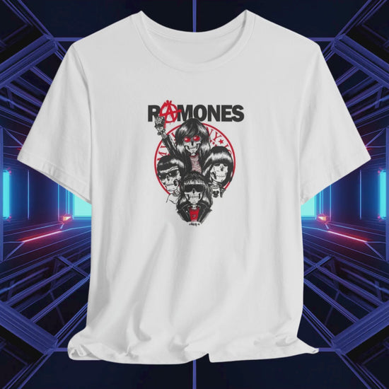 RAMONES WHITE COTTON UNISEX TEE