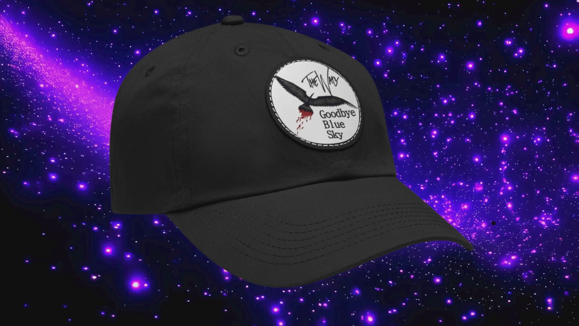 PINK FLOYD GOODBYE BLUE SKY LEATHER PATCH CAP