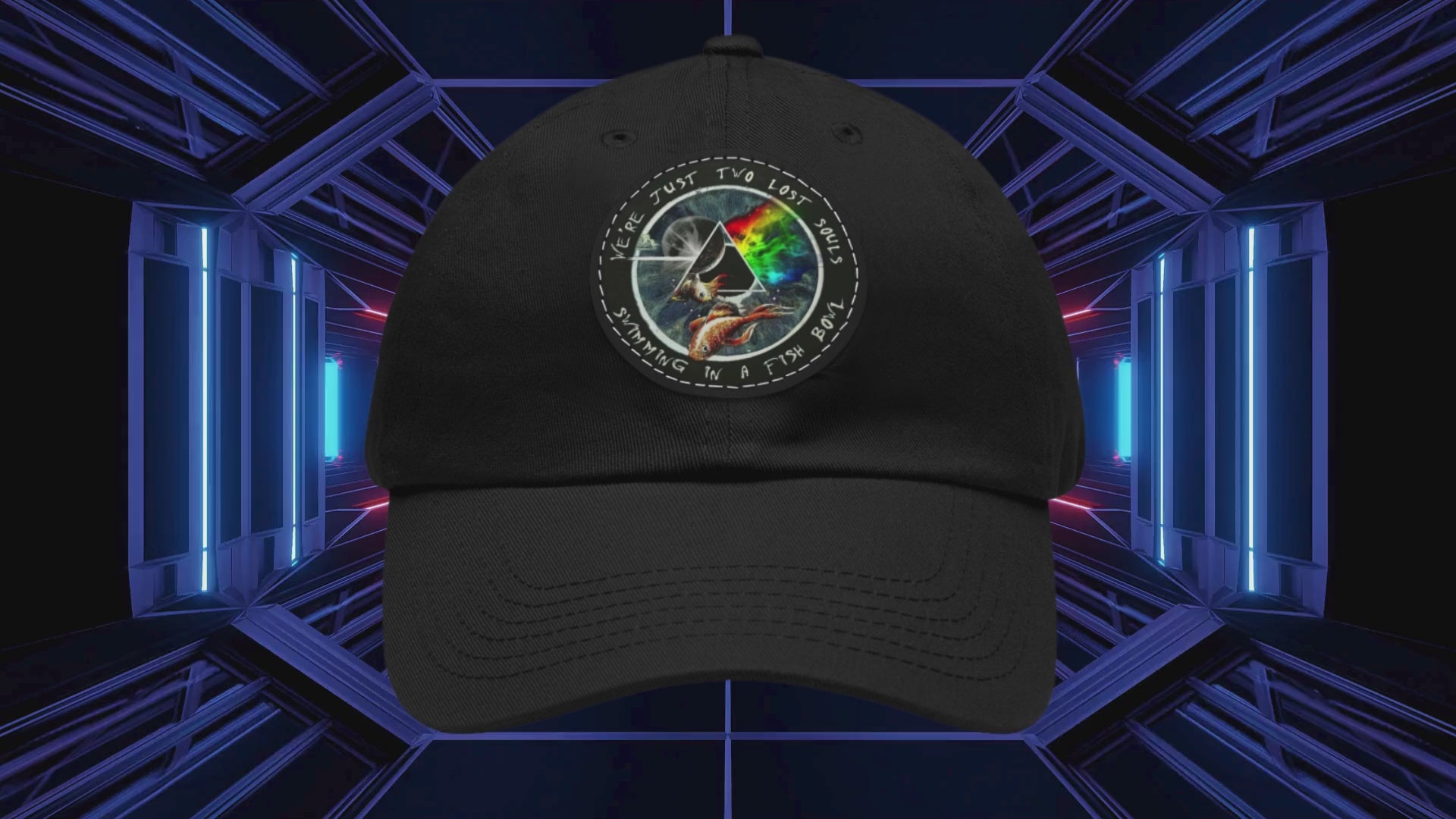 Pink Floyd Two Lost Souls Leather Patch Cap