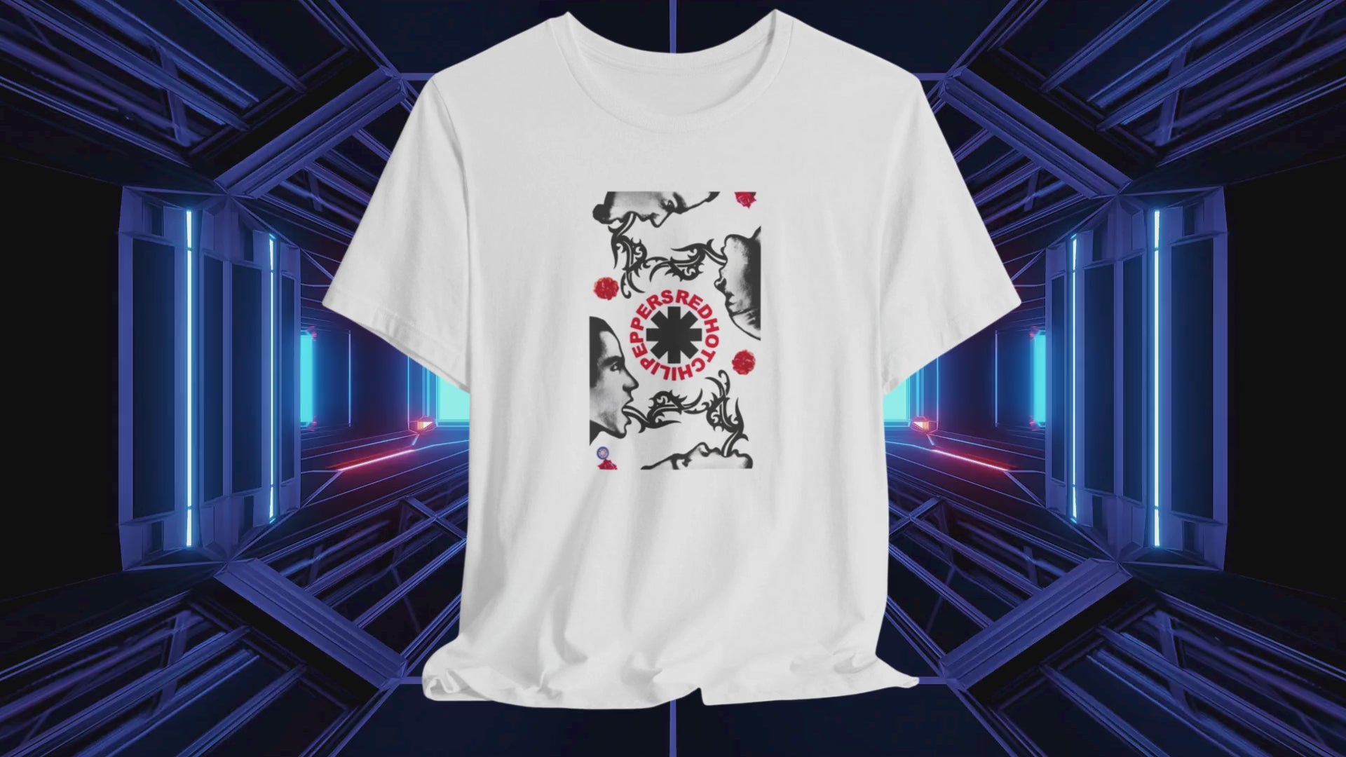 Red Hot Chili Peppers Blood Sugar Sex Magik White Cotton T-shirt
