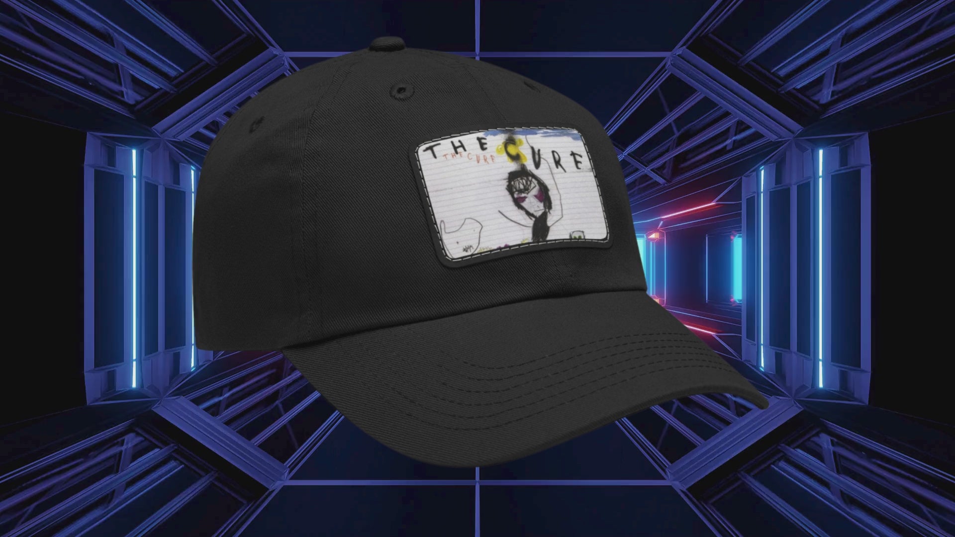The Cure Album Cover Leather Patch Cap