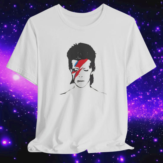 David Bowie Aladdin Sane White Cotton T-shirt