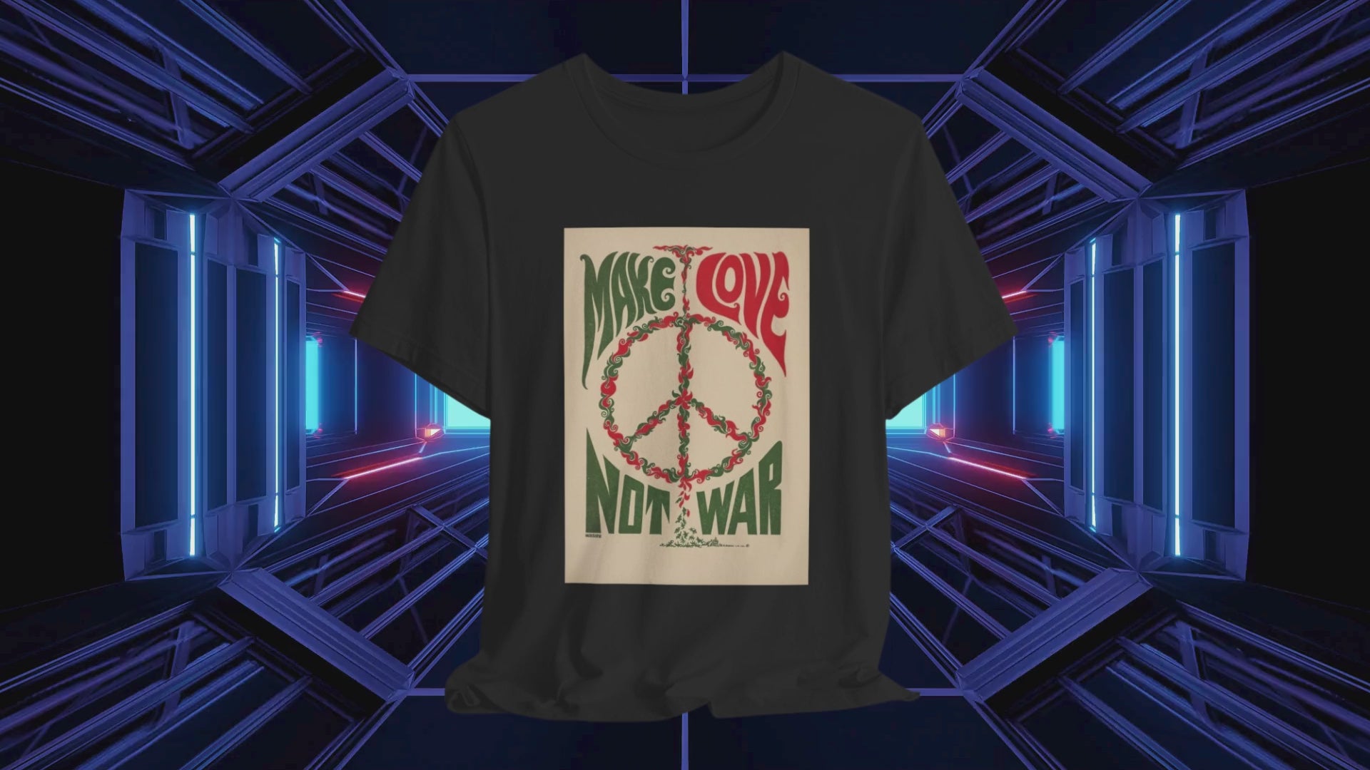 Woodstock Make Love Not War Unisex Tee