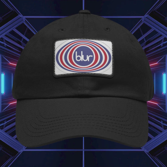 Blur Logo Leather Patch Cap