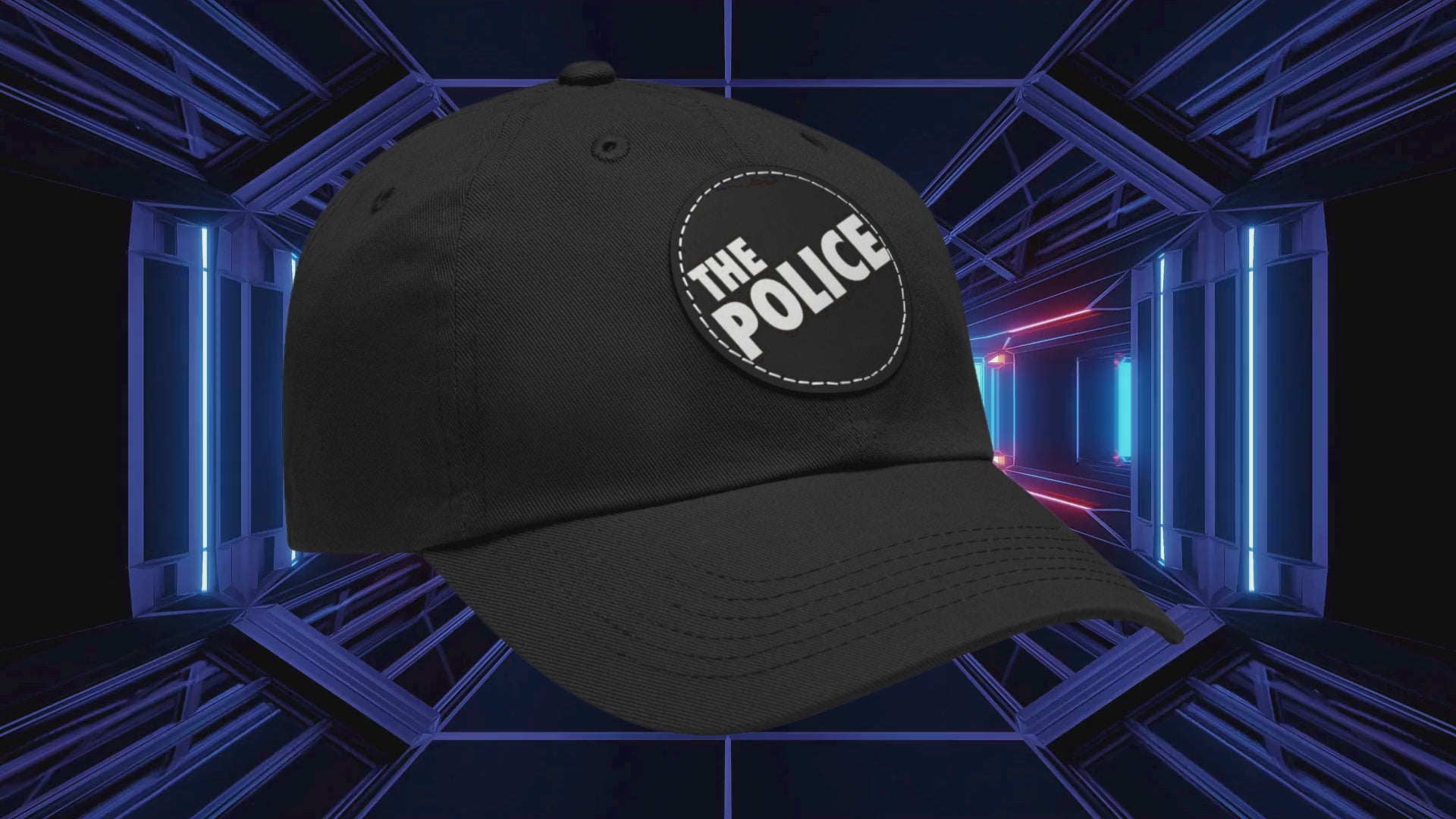 The Police Leather Patch Cap