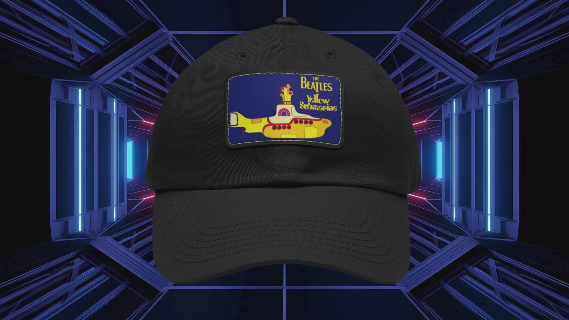 The Beatles Yellow Submarine Leather Patch Cap