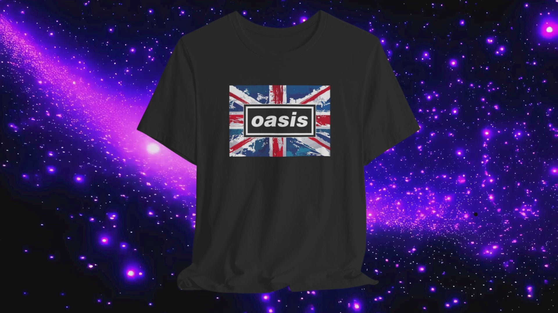Oasis Logo British Flag unisex T-shirt