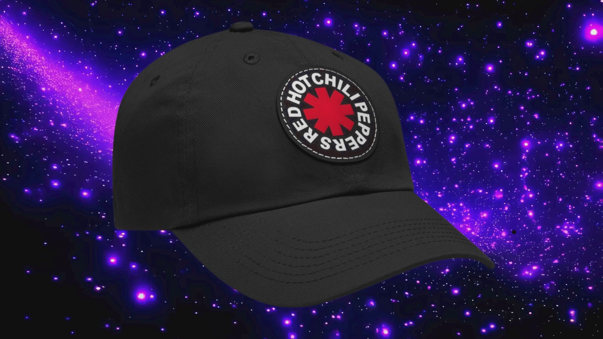 Red Hot Chili Peppers Star Asterix Leather Patch Cap