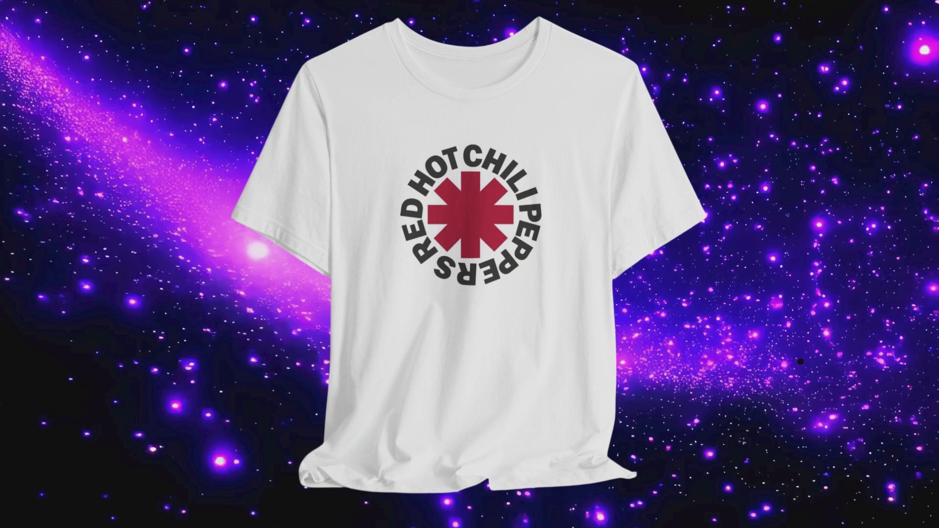 Red Hot Chili Peppers Logo White Cotton Unisex T-shirt