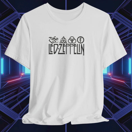 Led Zeppelin ZoSo symbols White Cotton Unisex T-shirt