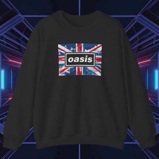Oasis Logo British Flag Unisex Sweatshirt