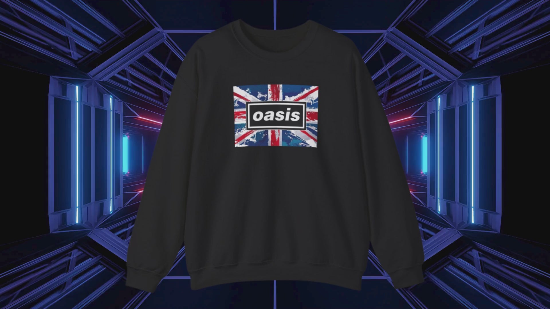 Oasis Logo British Flag Unisex Sweatshirt