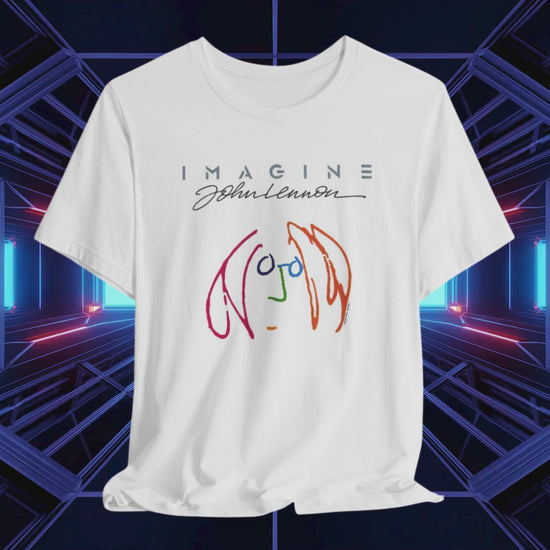 John Lennon Imagine Unisex White Cotton Tee