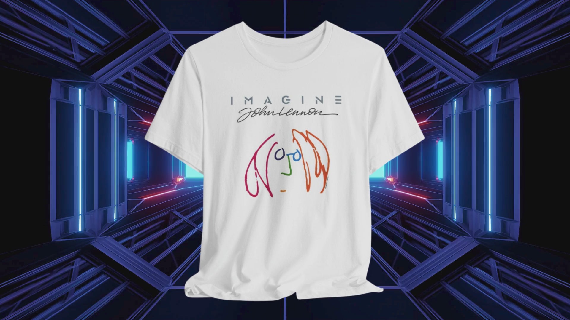 John Lennon Imagine Unisex White Cotton Tee