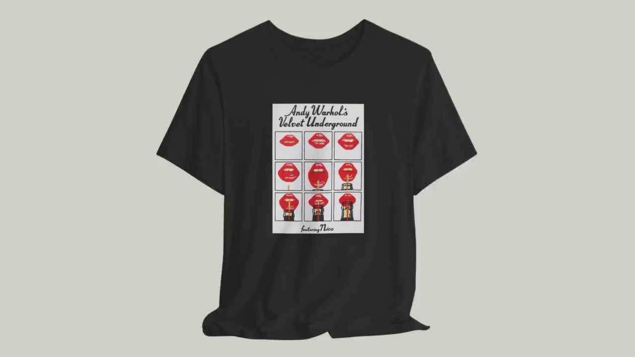 Andy Warhol Velvet Underground Lips Shirt