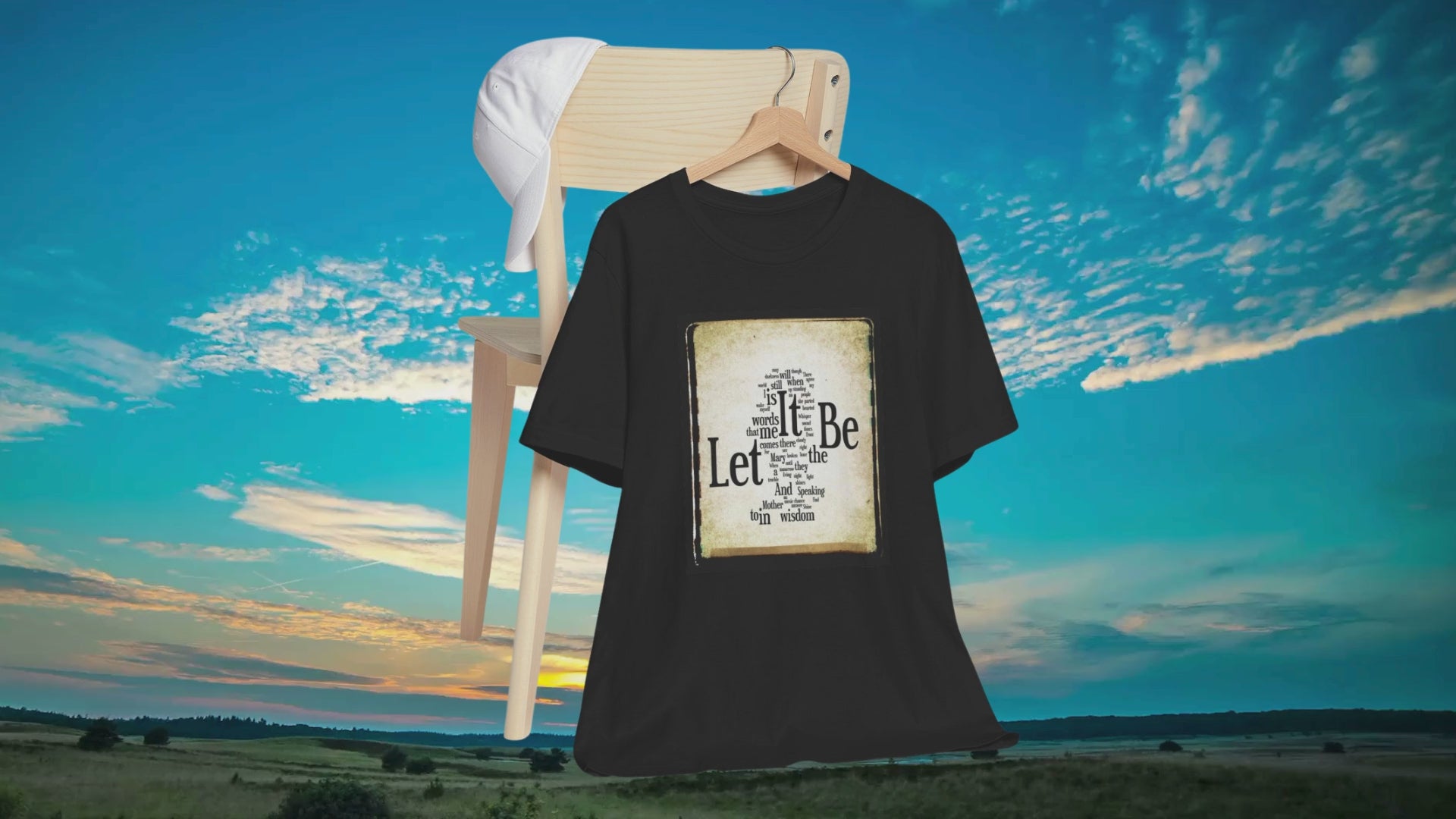 The Beatles Let It Be Lyrics T-shirt