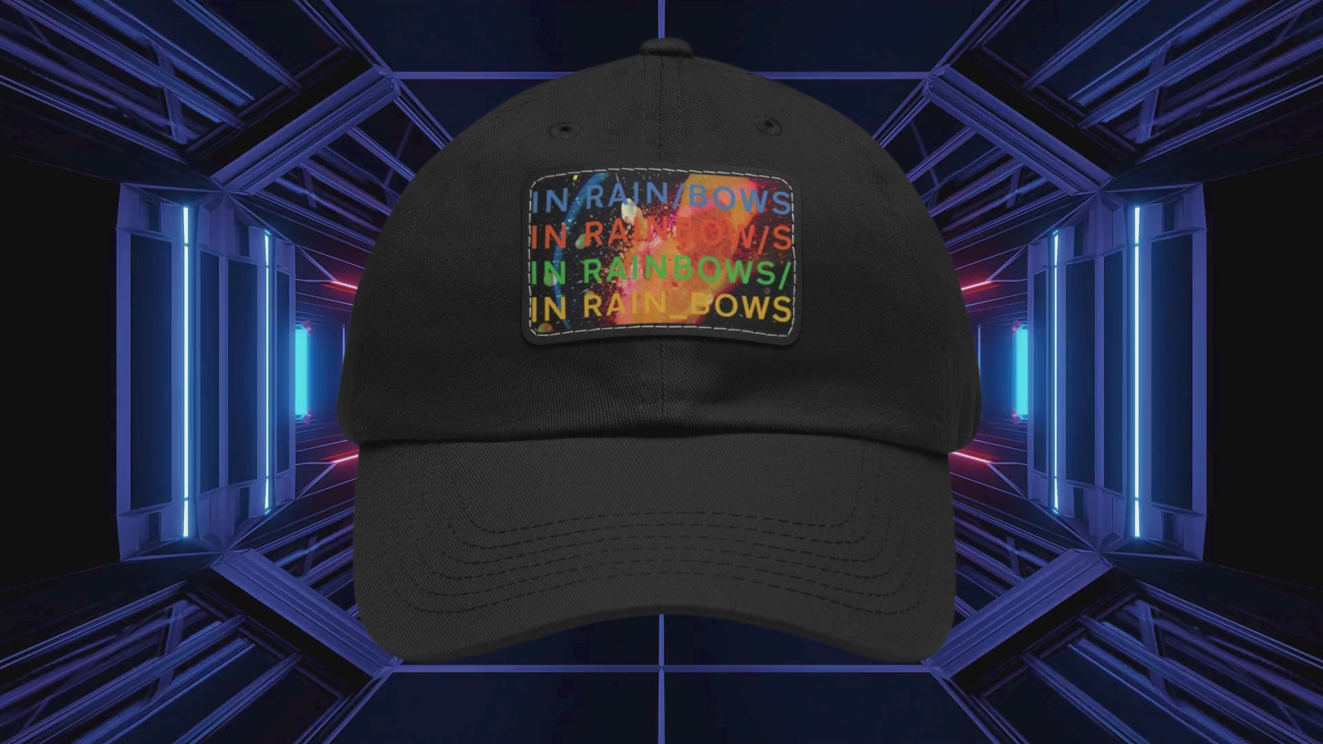 Radiohead In Rainbows Leather Patch Cap