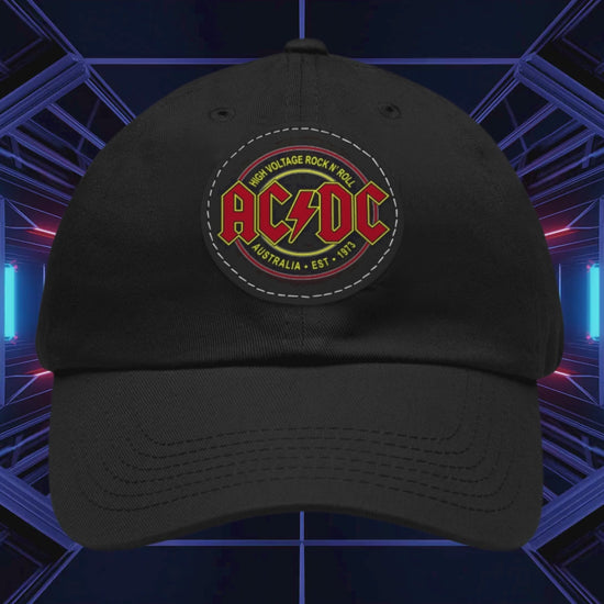 AC/DC High Voltage Leather Patch Cap