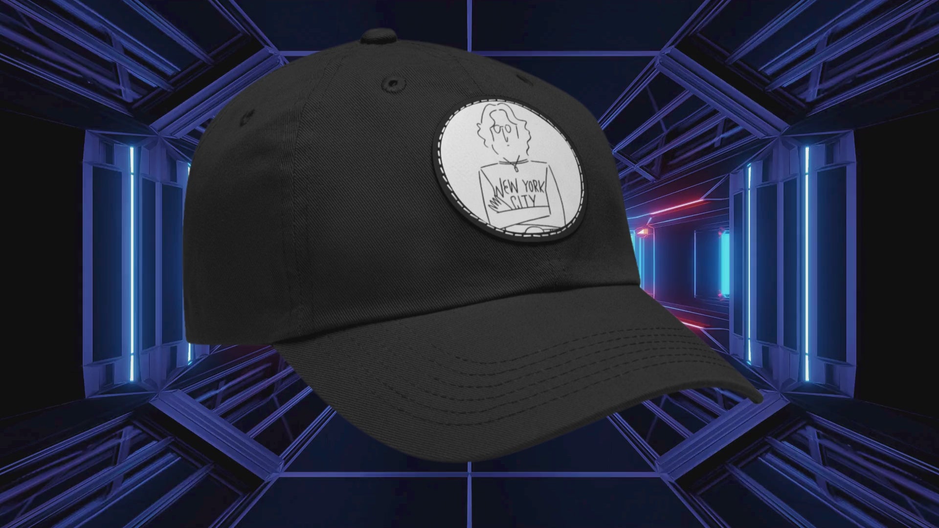 John Lennon New York City Leather Patch Cap