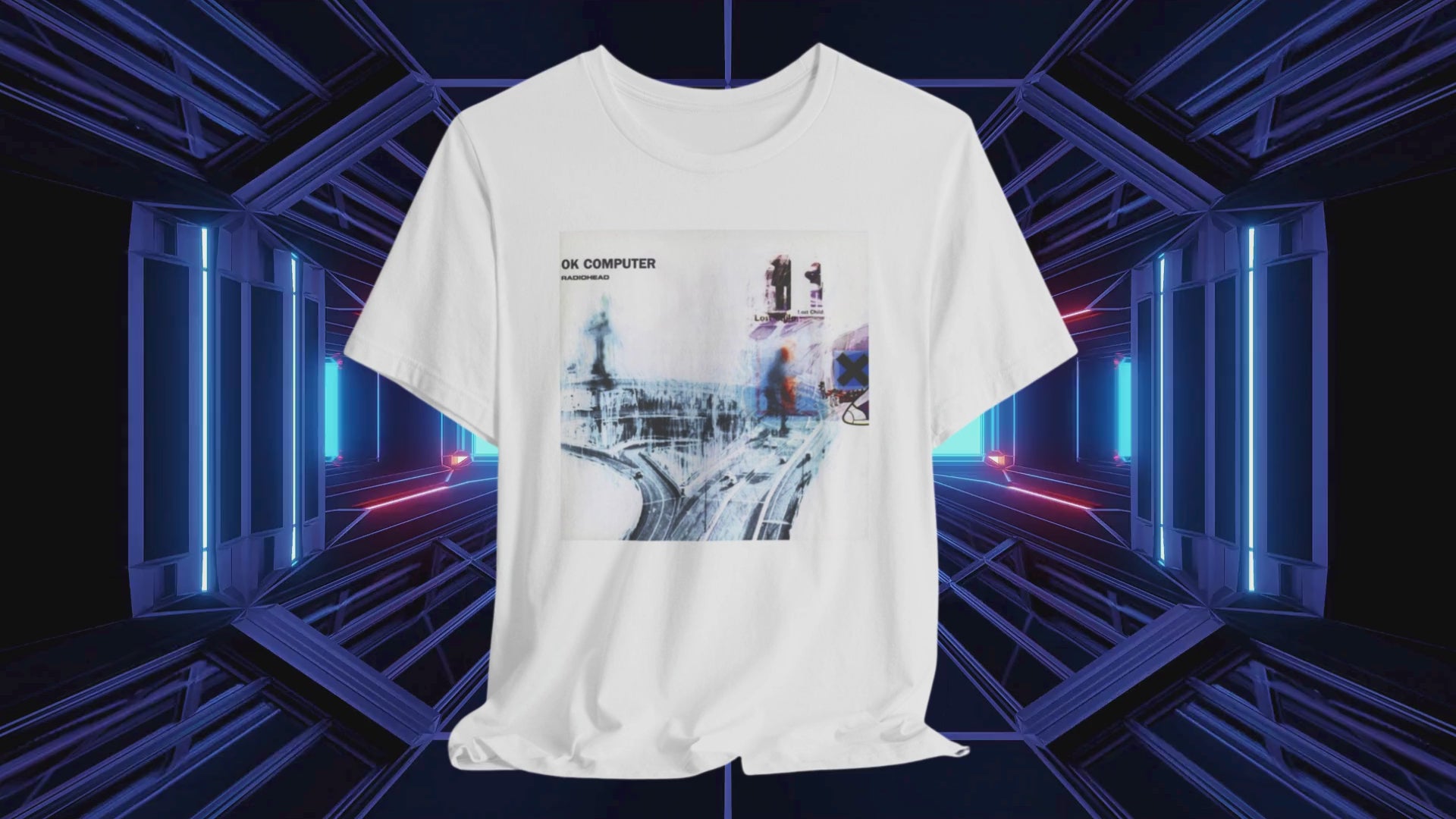 Radiohead OK Computer White Cotton Unisex T-shirt