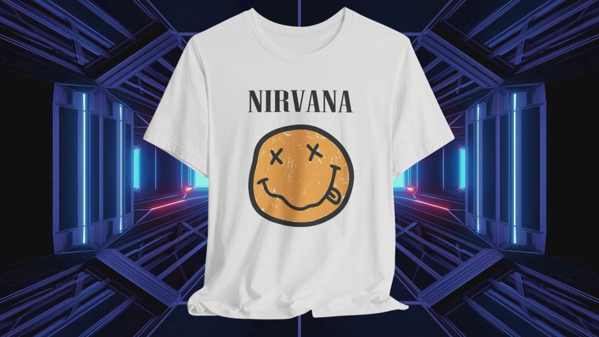 Nirvana Nevermind Smiley Face Unisex T-shirt
