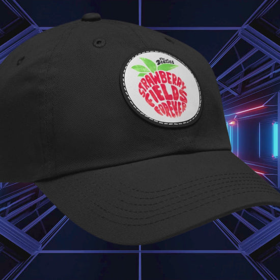 The Beatles Strawberry Fields Leather Patch Cap