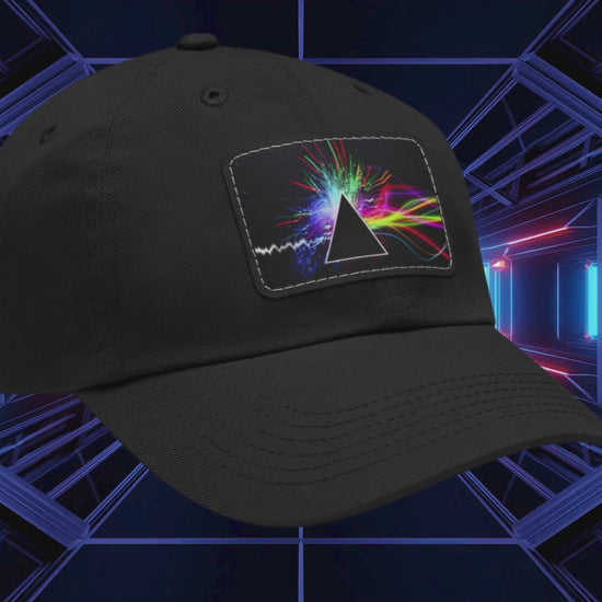 Pink Floyd Alternative Dark Side of the Moon Leather Patch Cap