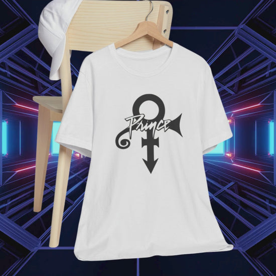 Prince Logo White Cotton Unisex Tee