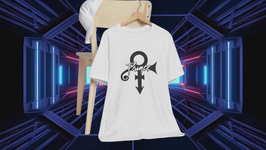 Prince Logo White Cotton Unisex Tee